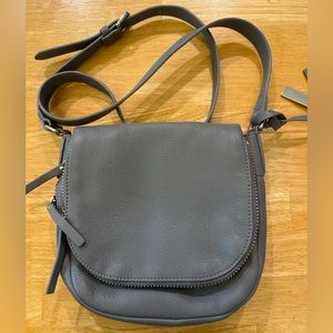 Vince Camuto Gray Leather Crossbody Bag